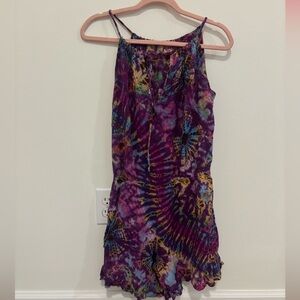 Tie-Dye Purple Multi Romper